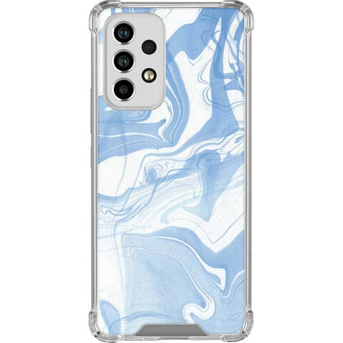 Blue Marbling Galaxy A53 5G Clear Case