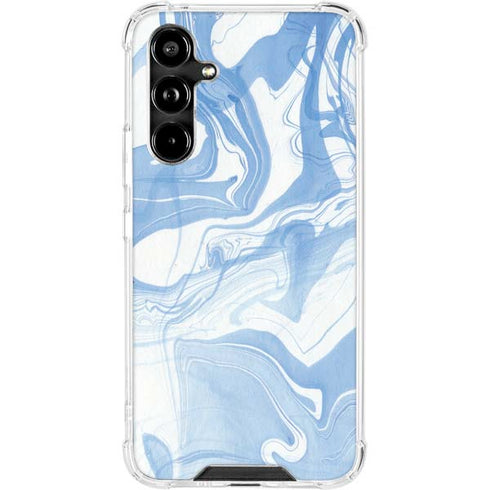 Blue Marbling Galaxy A54 5G Clear Case