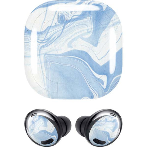 Blue Marbling Galaxy Buds Pro Skin