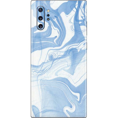 Blue Marbling Galaxy Note 10 Plus Skin