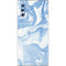 Blue Marbling Galaxy Note 10 Skin