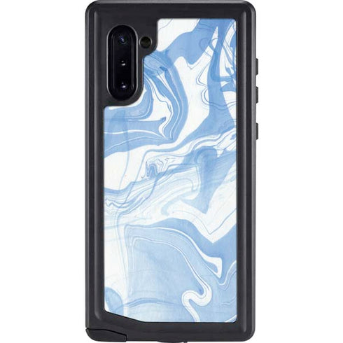 Blue Marbling Galaxy Note 10 Waterproof Case