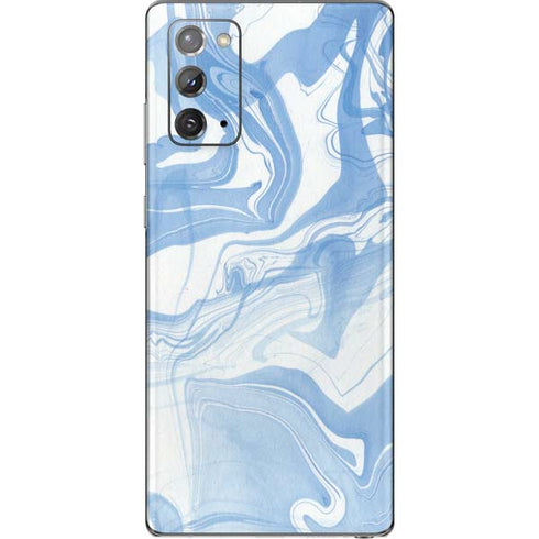 Blue Marbling Galaxy Note20 5G Skin