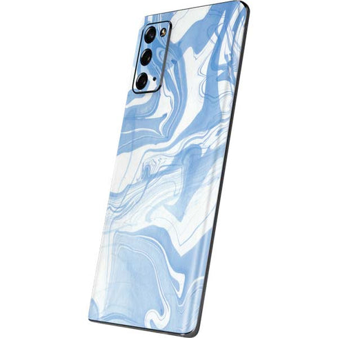 Blue Marbling Galaxy Note20 5G Skin