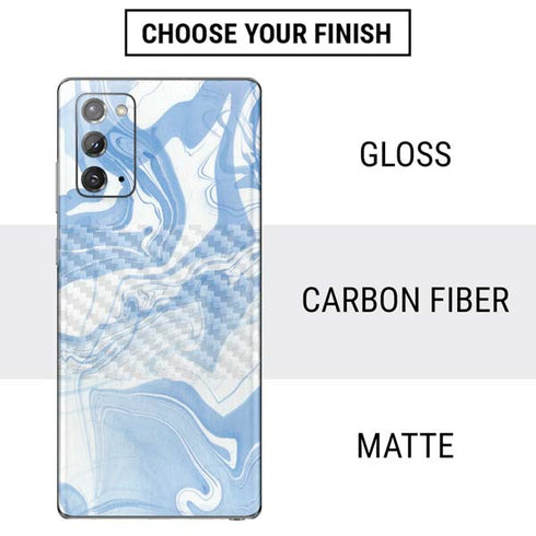 Blue Marbling Galaxy Note20 5G Skin