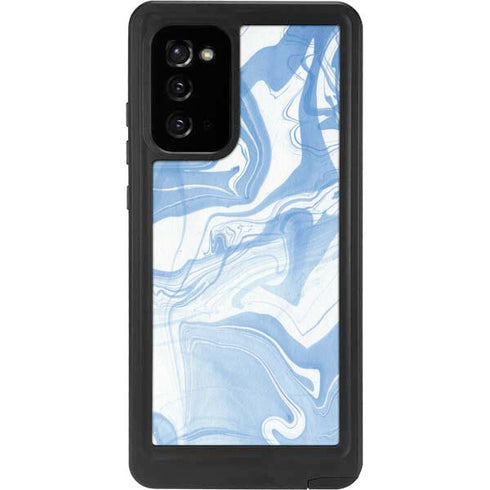 Blue Marbling Galaxy Note20 5G Waterproof Case