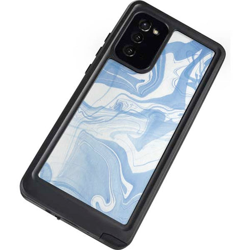 Blue Marbling Galaxy Note20 5G Waterproof Case