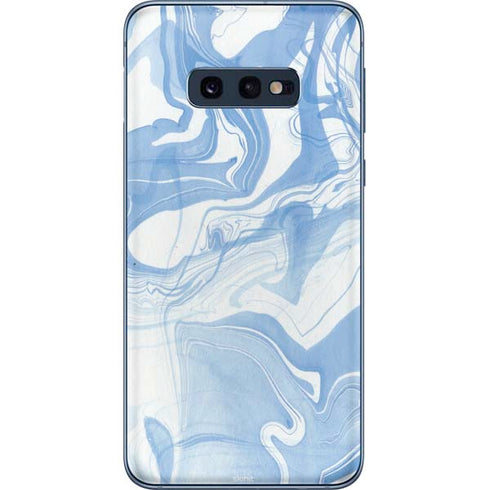 Blue Marbling Galaxy S10e Skin