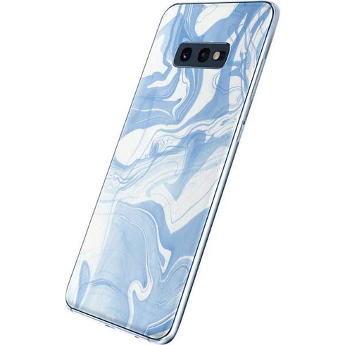 Blue Marbling Galaxy S10e Skin