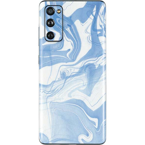 Blue Marbling Galaxy S20 Fan Edition Skin