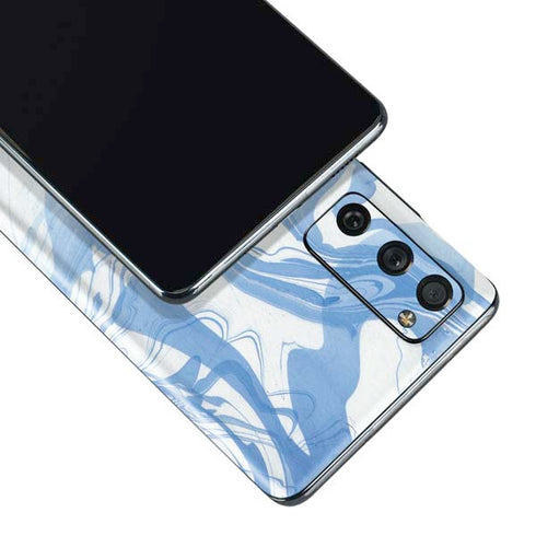 Blue Marbling Galaxy S20 Fan Edition Skin