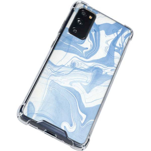 Blue Marbling Galaxy S20 FE Clear Case