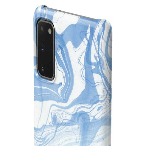 Blue Marbling Galaxy S20 Lite Case