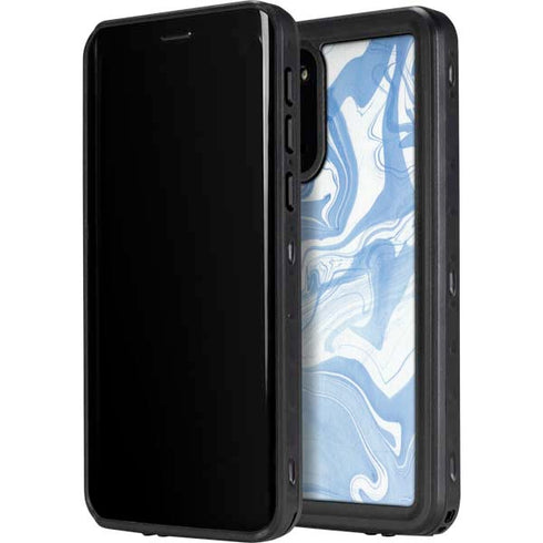 Blue Marbling Galaxy S20 Plus Waterproof Case