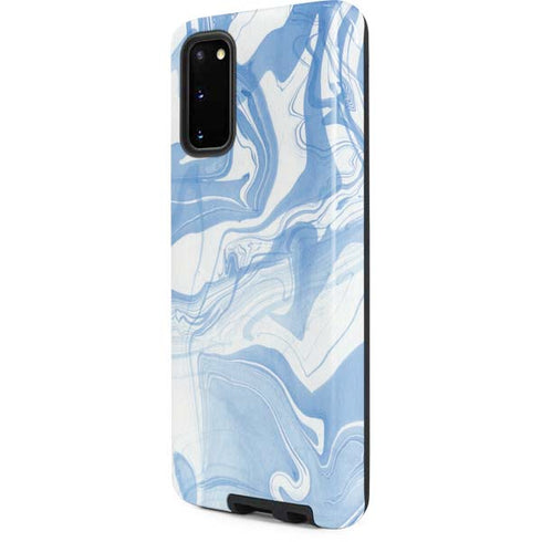 Blue Marbling Galaxy S20 Pro Case