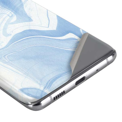 Blue Marbling Galaxy S20 Skin