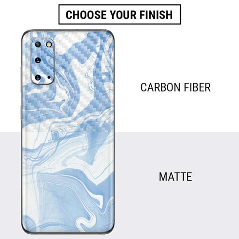 Blue Marbling Galaxy S20 Skin
