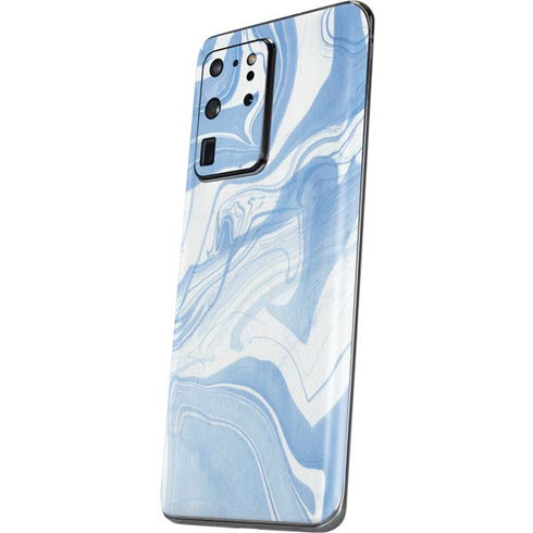 Blue Marbling Galaxy S20 Ultra 5G Skin