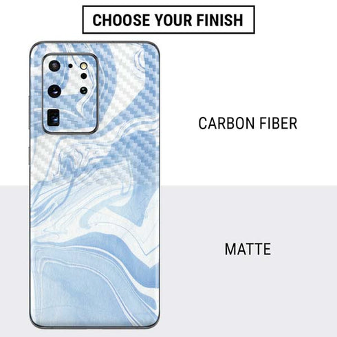 Blue Marbling Galaxy S20 Ultra 5G Skin