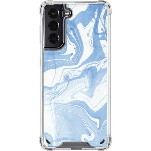 Blue Marbling Galaxy S21 5G Clear Case