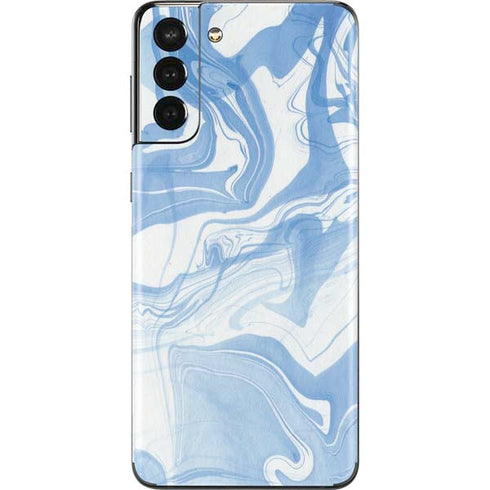 Blue Marbling Galaxy S21 Plus 5G Skin