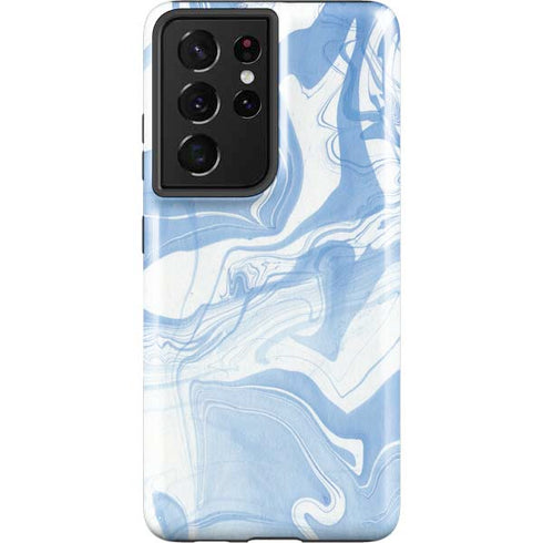 Blue Marbling Galaxy S21 Ultra 5G Pro Case