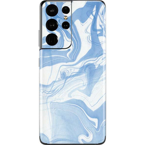 Blue Marbling Galaxy S21 Ultra 5G Skin