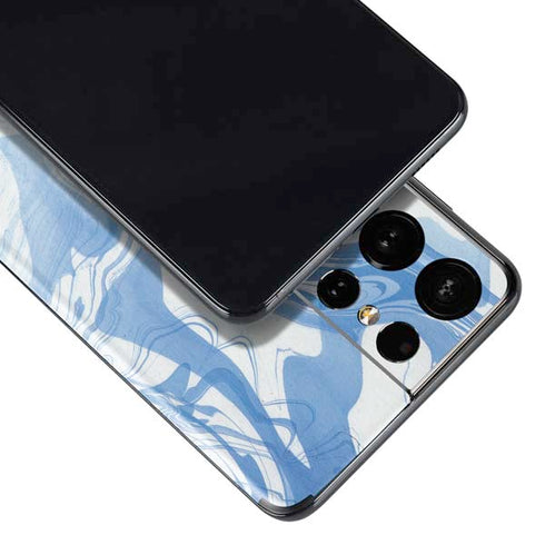 Blue Marbling Galaxy S21 Ultra 5G Skin
