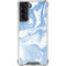 Blue Marbling Galaxy S22 Clear Case