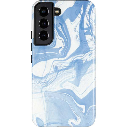 Blue Marbling Galaxy S22 Pro Case