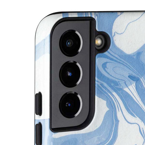 Blue Marbling Galaxy S22 Pro Case