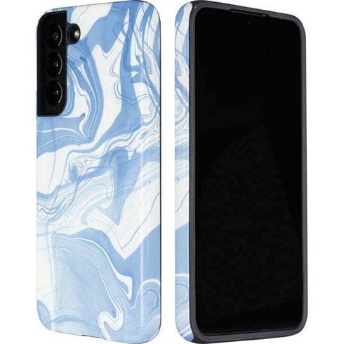 Blue Marbling Galaxy S22 Pro Case