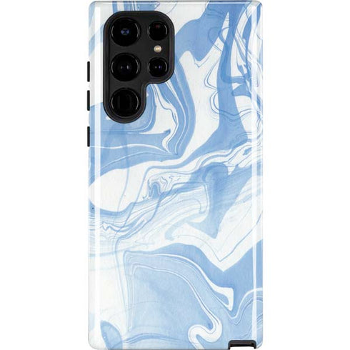 Blue Marbling Galaxy S22 Ultra Pro Case