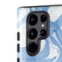 Blue Marbling Galaxy S22 Ultra Pro Case