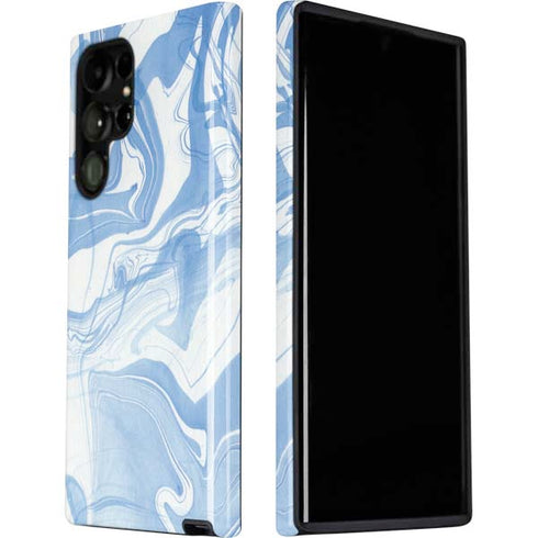 Blue Marbling Galaxy S22 Ultra Pro Case