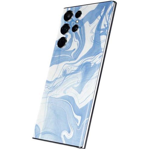 Blue Marbling Galaxy S22 Ultra Skin