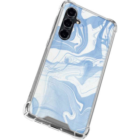 Blue Marbling Galaxy S23 FE Clear Case