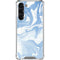 Blue Marbling Galaxy S23 Plus Clear Case