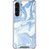 Blue Marbling Galaxy S23 Plus Clear Case