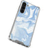 Blue Marbling Galaxy S23 Plus Clear Case