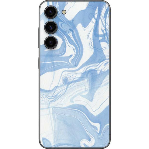 Blue Marbling Galaxy S23 Plus Skin
