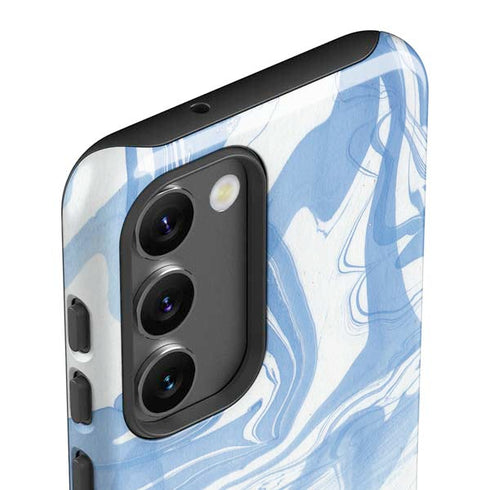 Blue Marbling Galaxy S23 Pro Case