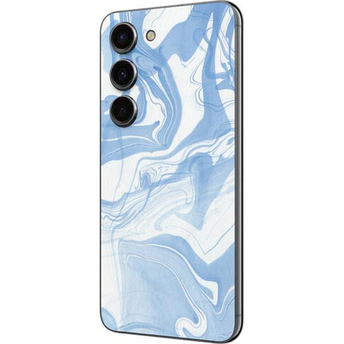 Blue Marbling Galaxy S23 Skin