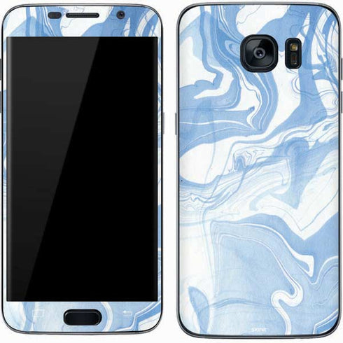 Blue Marbling Galaxy S7 Skin