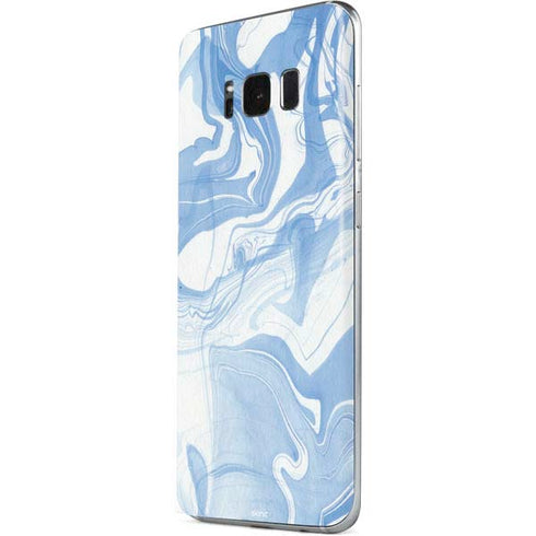 Blue Marbling Galaxy S8 Plus Skin