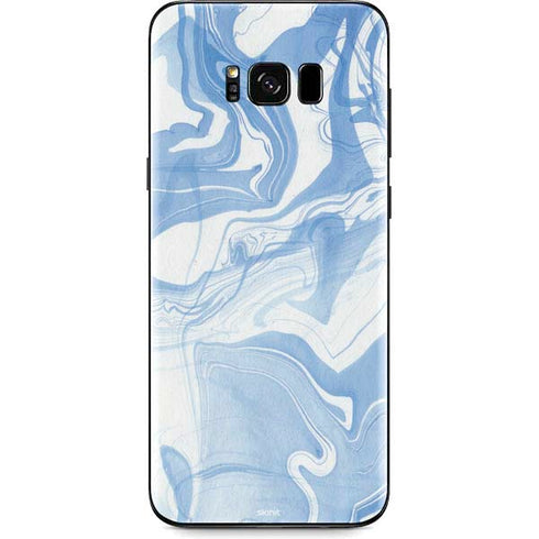 Blue Marbling Galaxy S8 Skin