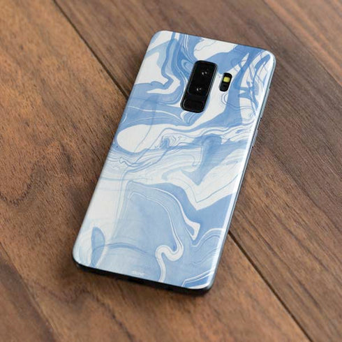Blue Marbling Galaxy S9 Plus Skin