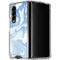 Blue Marbling Galaxy Z Fold4 5G Clear Case