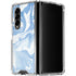 Blue Marbling Galaxy Z Fold4 5G Clear Case