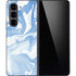 Blue Marbling Galaxy Z Fold5 5G Skin